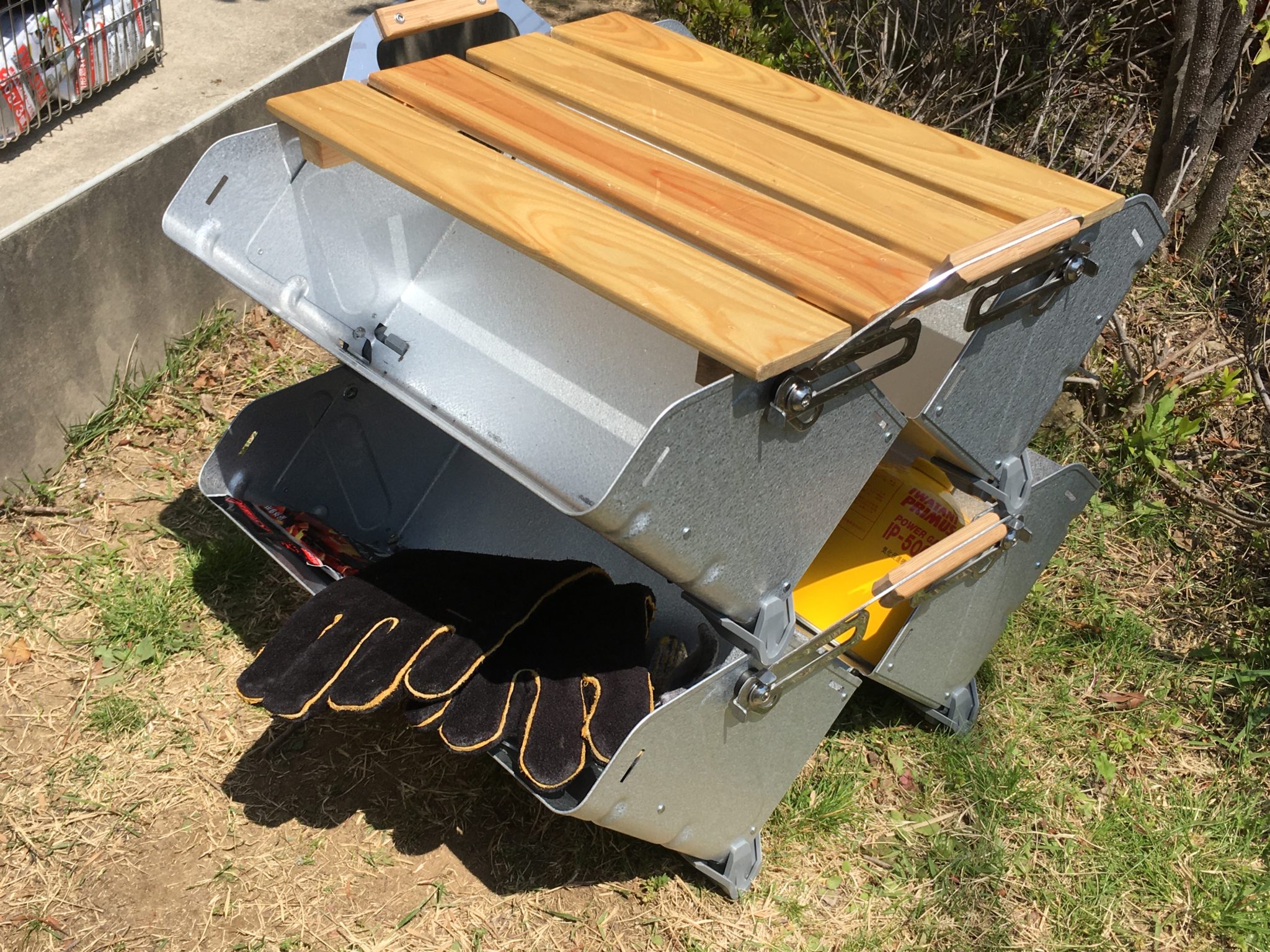 スノーピーク(snow peak) シェルフコンテナ25本体 天板付き Snow Peak